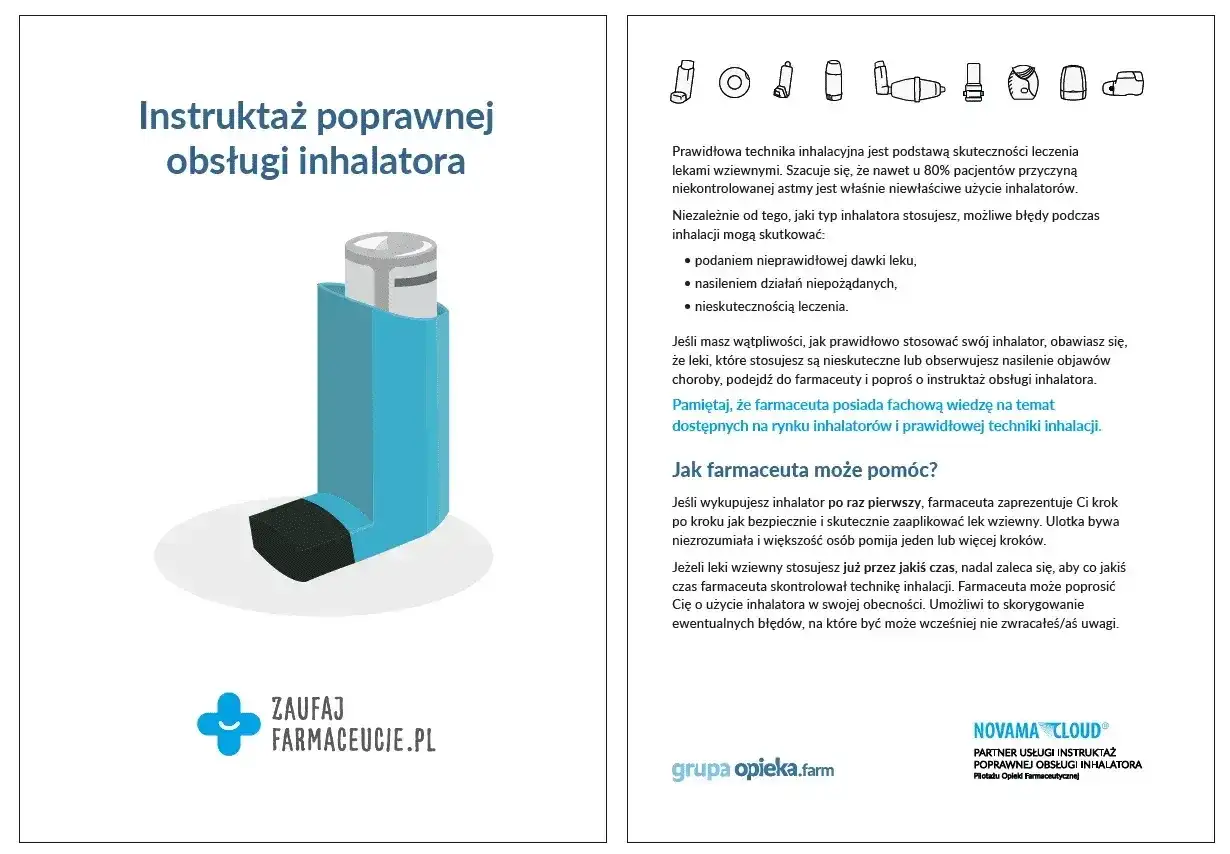 Asaris na astmę i POChP - działanie, dawki i inhalacja